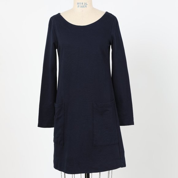 Prairie Shift Dress in Midnight